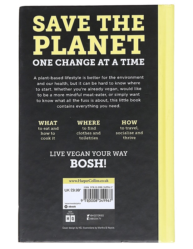 BOSH! : how to live vegan : save the planet and feel amazing - Firth, Henry - Kirja lahjaksi - 10105541656 - 1