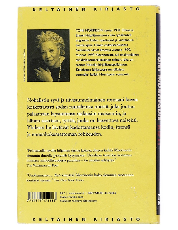 Koti - Toni Morrison - Romaanit ja novellit - 10105541675 - 1