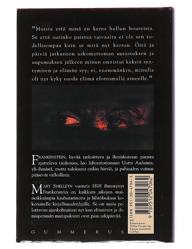 Frankenstein : uusi Prometheus - Mary Shelley - Kirja lahjaksi - 10105541694 - 1