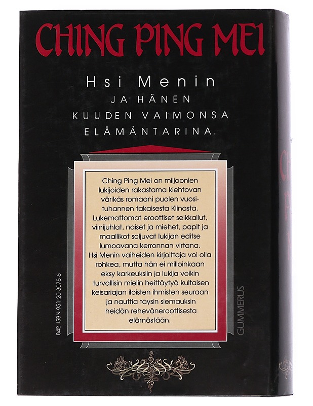 Chin Ping Mei : Hsi Menin ja hänen kuuden vaimonsa elämäntarina - Partanen, Jorma - Romaanit ja novellit - 10105541794 - 1