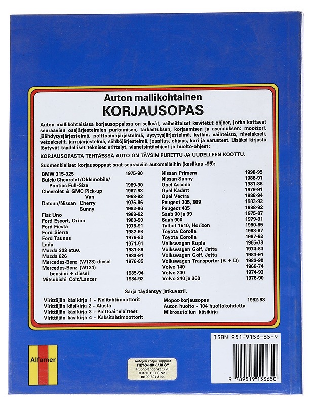 Toyota Corolla 1987-1992 : Korjausopas - Jones, T. H. Robert - Tietokirjat ja oppaat - 10105541830 - 1