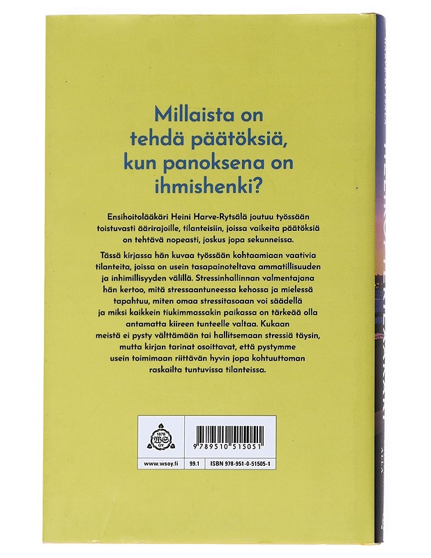 Helikopterilääkäri : työtä paineen alla - Harve, Heini - Elämäkerrat ja muistelmat - 10105541862 - 1
