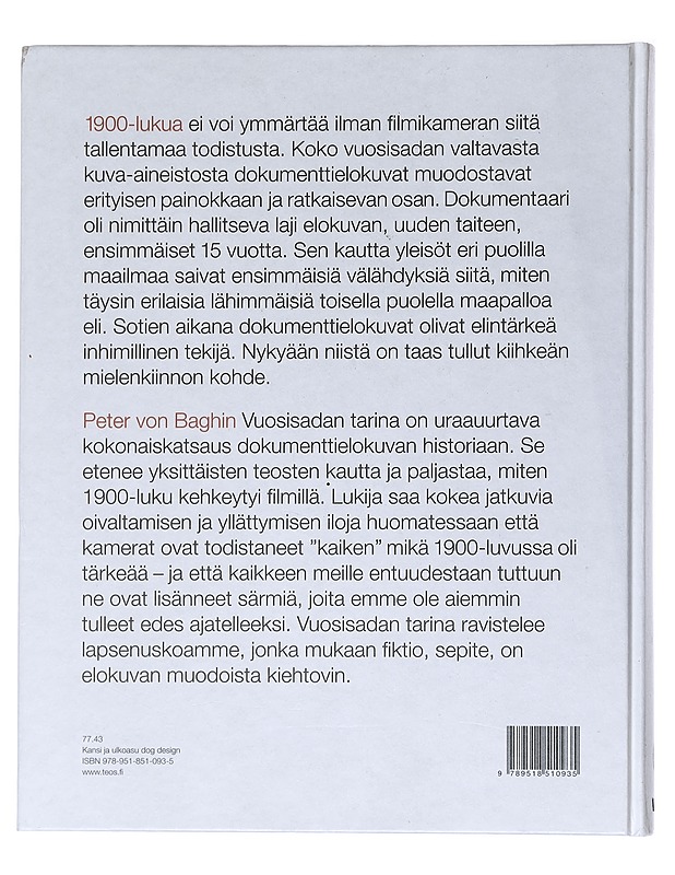 Vuosisadan tarina : dokumenttielokuvan historia - Peter von Bagh - Historiakirjat - 10105541916 - 1