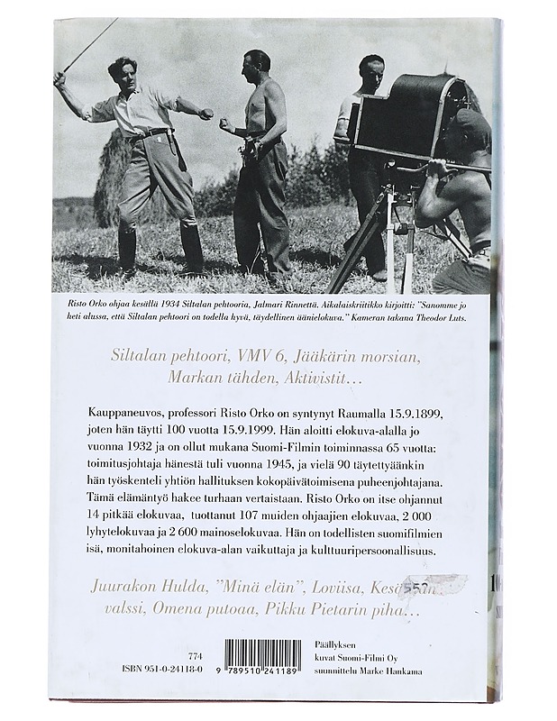 Risto Orko Suomi-Filmin 100-vuotias Suurmies - Kari Uusitalo - Elämäkerrat ja muistelmat - 10105542026 - 1