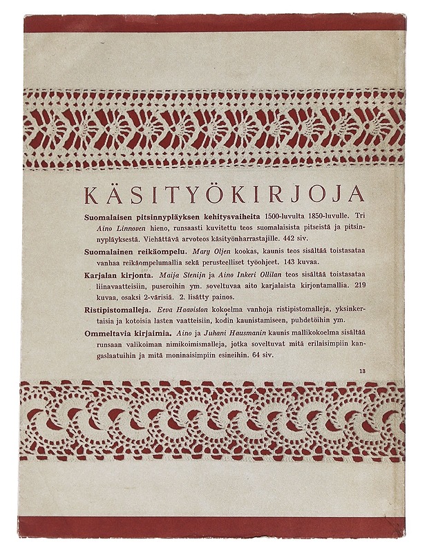 Uusia ja vanhoja virkkuuspitsejä - Mary Olki - Tietokirjat ja oppaat - 10105542119 - 1