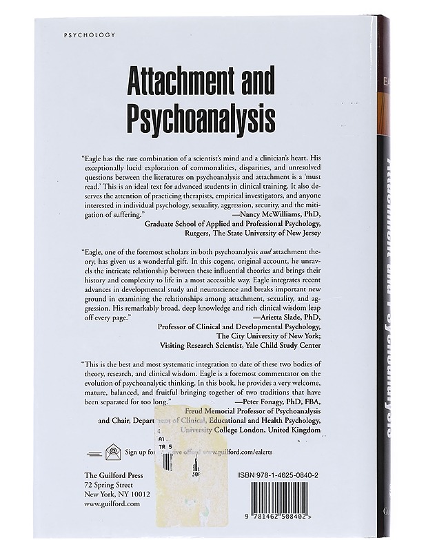 Attachment and Psychoanalysis - Eagle N. Morris - Tietokirjat - 10105542122 - 1