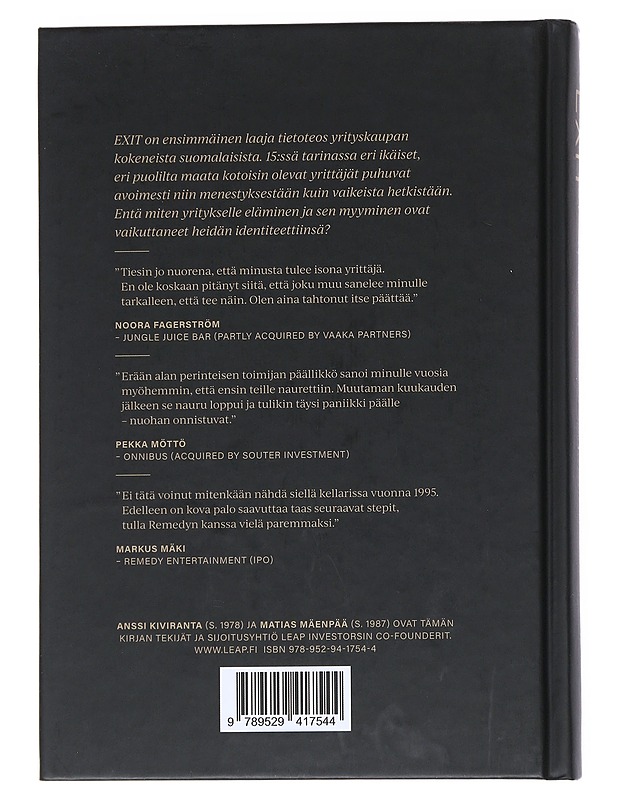 Exit. Vol. 2, 16 inspiroivaa tositarinaa suomalaisista yrittäjistä - Poukka, Petteri - Tietokirjat - 10105542168 - 1