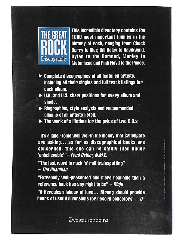 The great rock discography - Strong, Martin C. - Harrastekirjat - 10105542232 - 1
