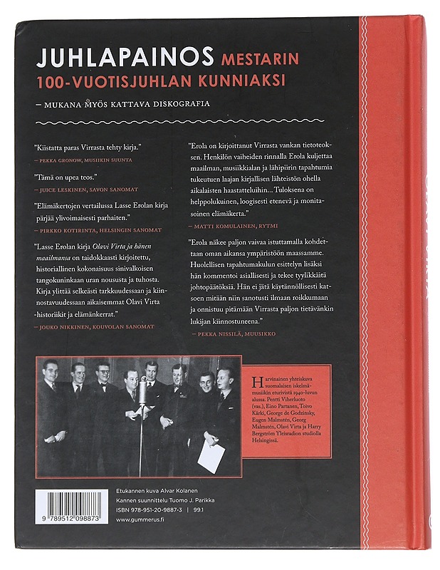 Olavi Virta ja hänen maailmansa - Erola, Lasse - Historiakirjat - 10105542288 - 1