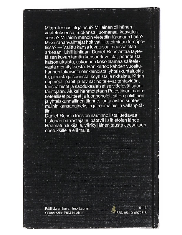 Sellaista oli elämä Jeesuksen ajan Palestiinassa - Daniel-Rops - Historiakirjat - 10105542298 - 1