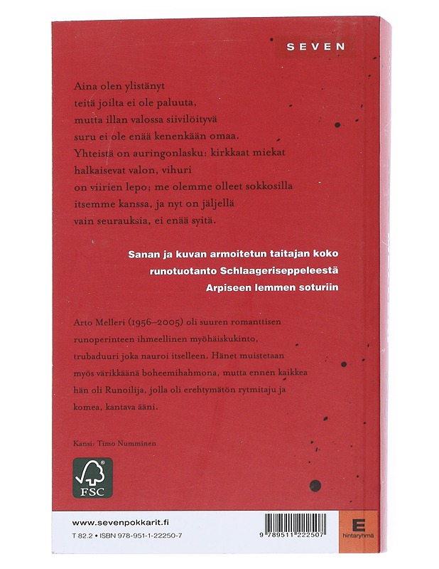 Runot - Melleri, Arto - Kirja lahjaksi - 10105542353 - 1