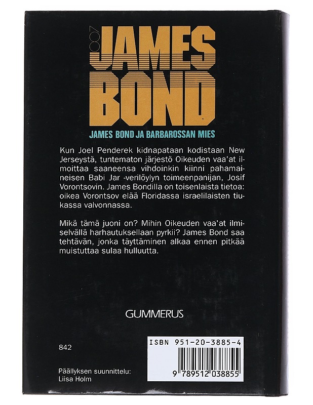 James Bond ja Barbarossan mies - Gardner, John - Kirja lahjaksi - 10105542365 - 1