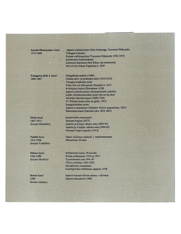 Bu, samurain ammatti - Reenpää, Timo - Tietokirjat - 10105542369 - 1