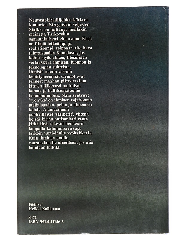 Stalker : huviretki tienpientarelle - Strugatski, Arkadi - Fantasia- ja scifi - 10105542541 - 1