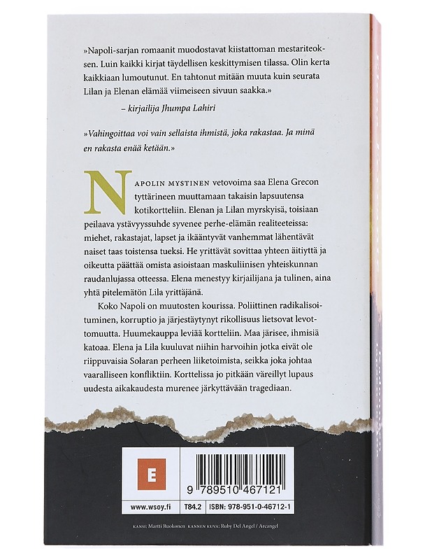 Kadonneen lapsen tarina : kypsyys - vanhuus - Ferrante, Elena - Romaanit ja novellit - 10105542610 - 1