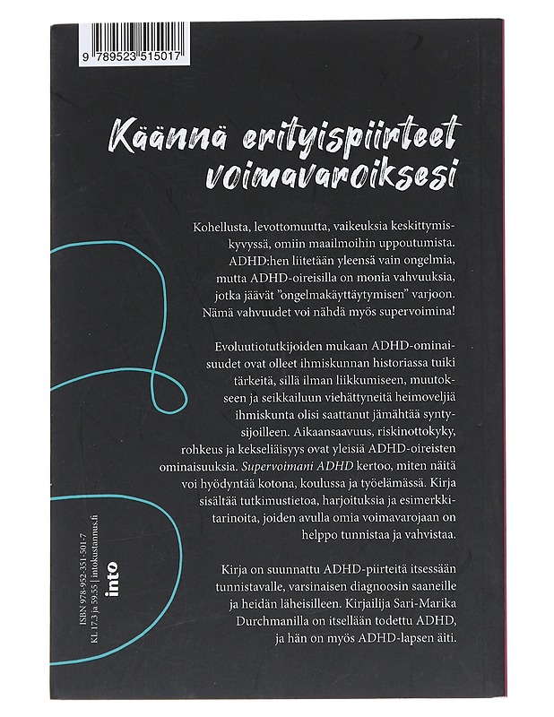Supervoimani ADHD - Sari-Marika Durchman - Tietokirjat ja oppaat - 10105542620 - 1