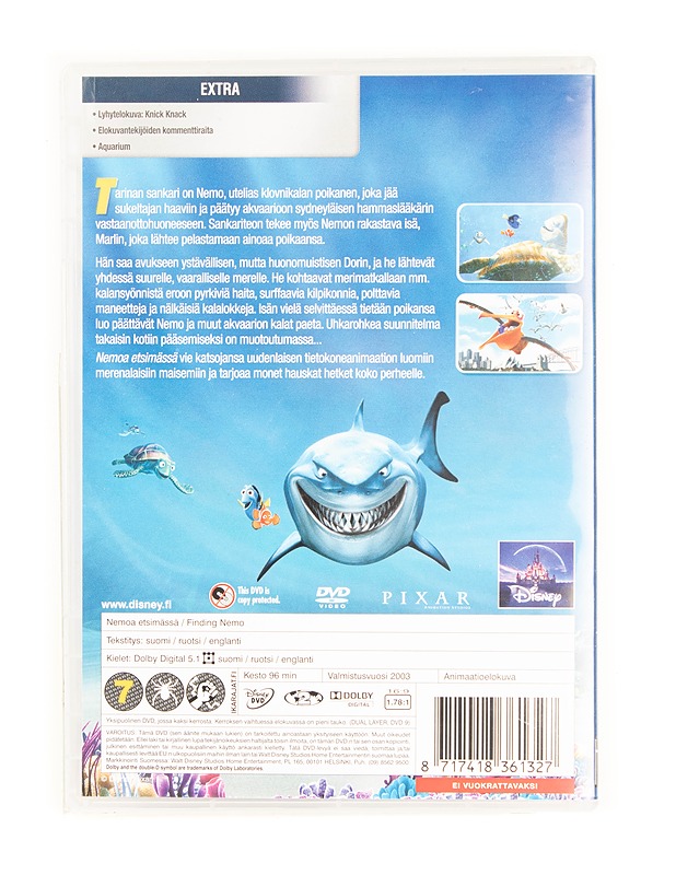 Nemoa etsimässä - DVD - DVD-elokuvat - 10105542628 - 1