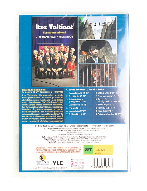 Itse Valtiaat Kuningasmusiikaali - DVD - DVD-elokuvat - 10105542668 - 1