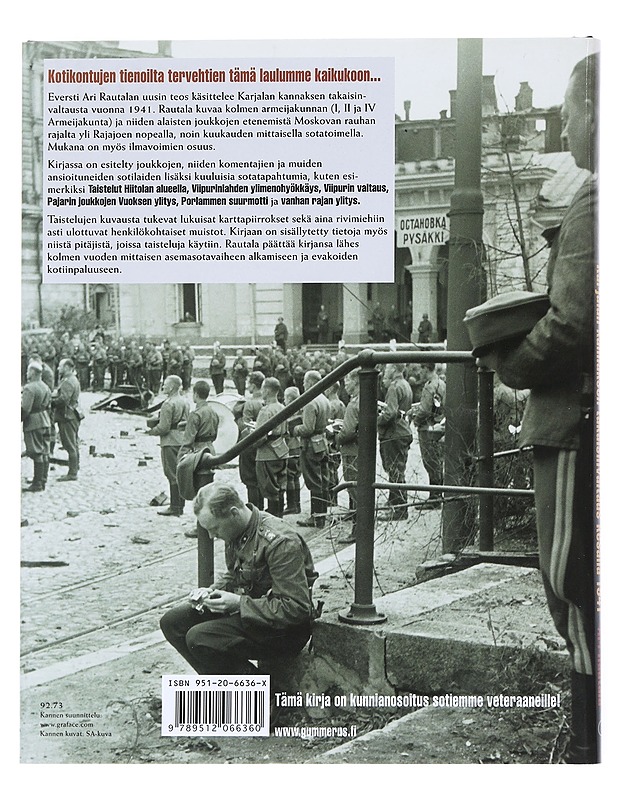 Karjalan kannaksen takaisinvaltaus kesällä 1941 - Rautala, Ari - Historiakirjat - 10105542689 - 1