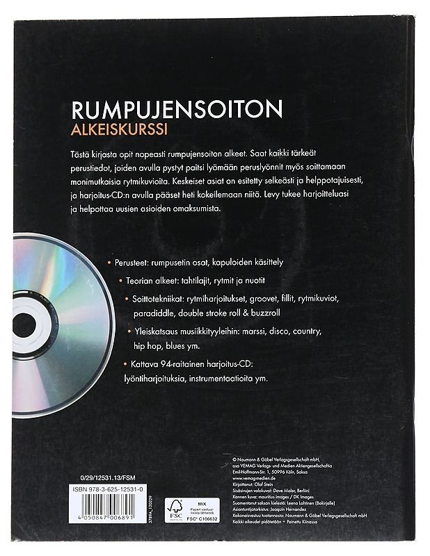 Trummor grundkurs - Stein, Olaf - Tietokirjat ja oppaat - 10105542709 - 1