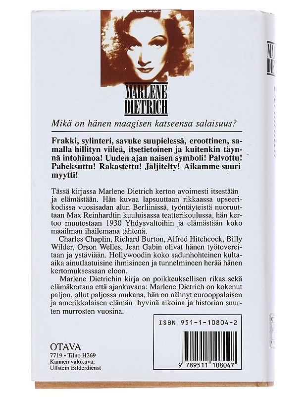 Berliinitär - Dietrich, Marlene - Elämäkerrat ja muistelmat - 10105542731 - 1