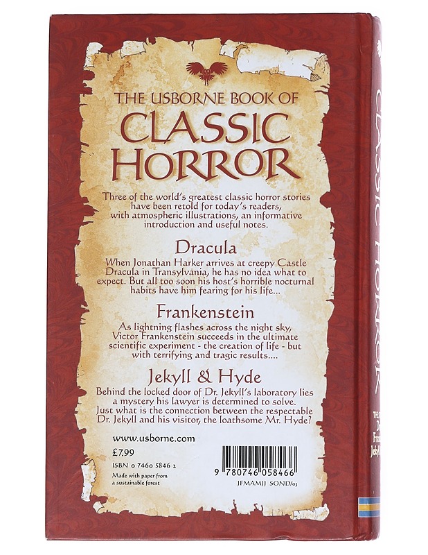The Usborne book of classic horror - Romaanit ja novellit - 10105542743 - 1