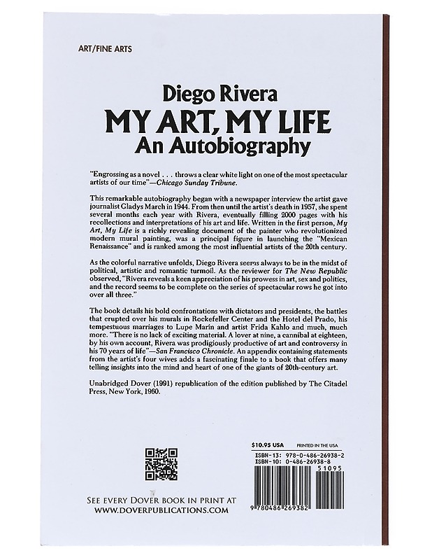 My Art, My Life : An Autobiography - Rivera, Diego - Elämäkerrat ja muistelmat - 10105542797 - 1