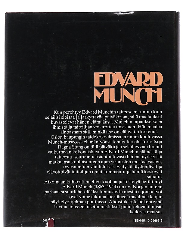 Edvard Munch: Ihminen ja taiteilija - Stang, Ragna - Elämäkerrat ja muistelmat - 10105542800 - 1