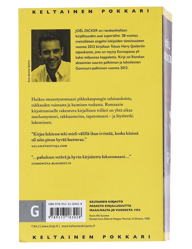 Totuus Harry Quebertin tapauksesta - Dicker, Joël - Kaunokirjallisuus - 10105542815 - 1