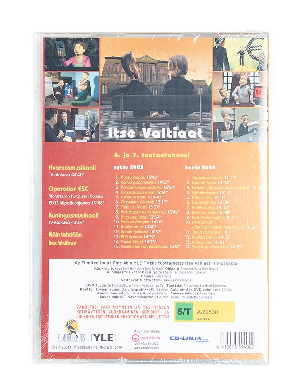Itse Valtiaat tv-elokuvat - DVD - DVD-elokuvat - 10105542904 - 1