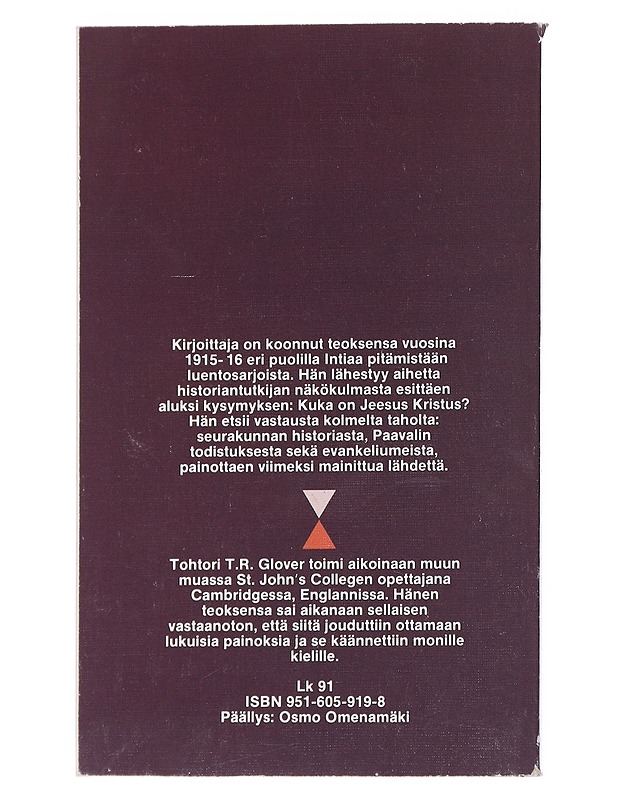Historian Jeesus - Glover, T. R. - Tietokirjat ja oppaat - 10105542908 - 1