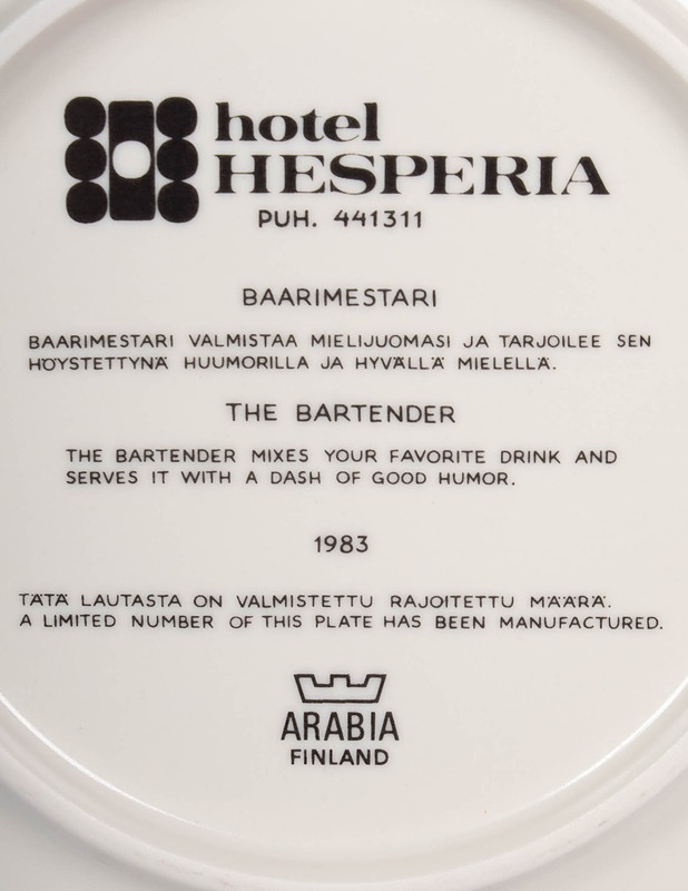 ARABIA Baarimestari koristelautanen - Designsuosikit - 10105542948 - 2