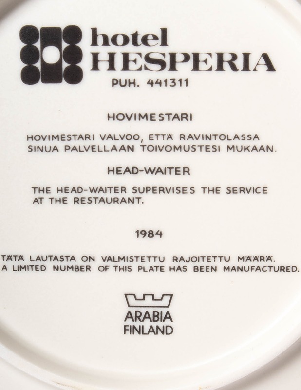 ARABIA Hovimestari seinälautanen - Designsuosikit - 10105542970 - 2