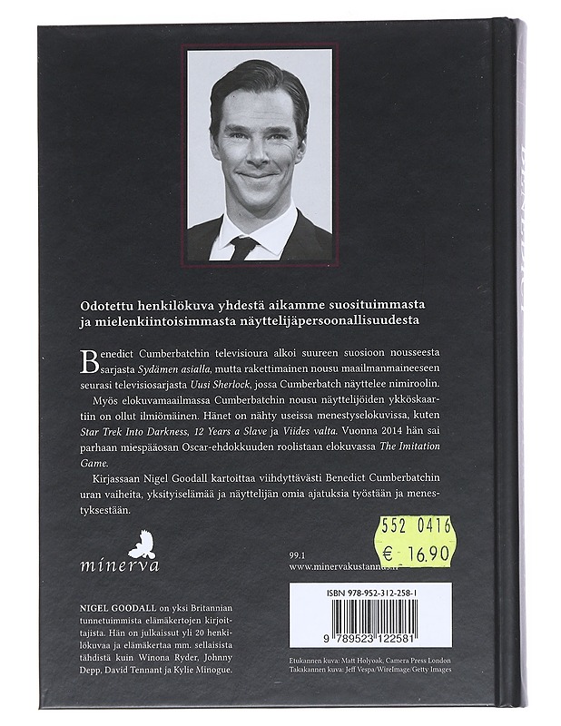 Benedict Cumberbatch : henkilökuva - Goodall, Nigel - Elämäkerrat ja muistelmat - 10105543046 - 1