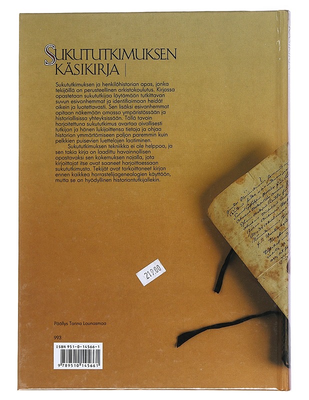 Sukututkimuksen käsikirja - Hyppönen, Marjo - Tietokirjat - 10105543201 - 1
