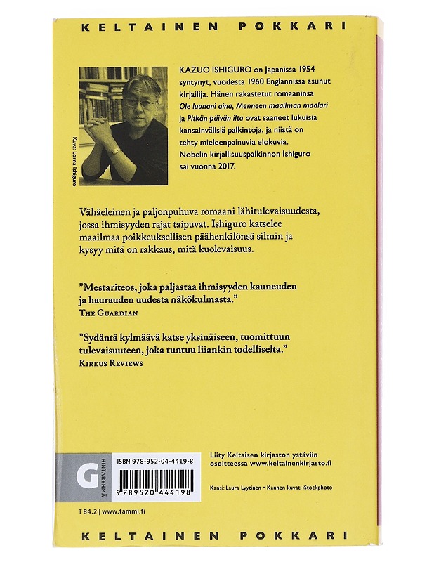 Klara ja aurinko - Ishiguro, Kazuo - Romaanit ja novellit - 10105543347 - 1