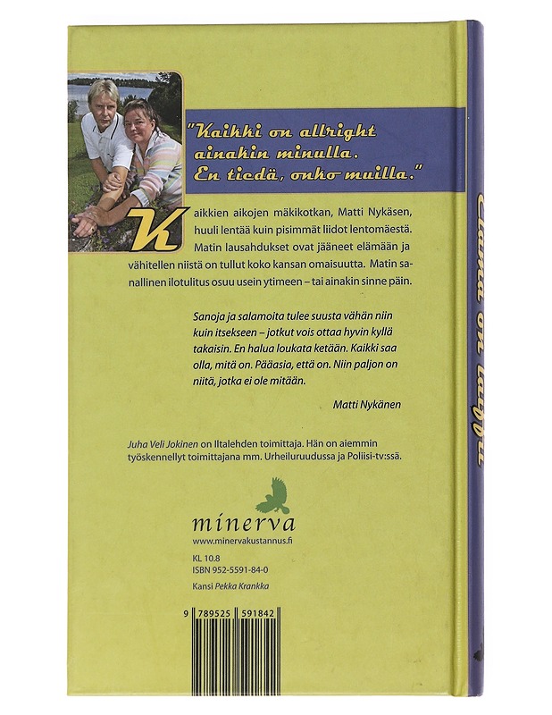 Elämä on laiffii ja muita Matti Nykäsen lentäviä lauseita - Nykänen, Matti - Elämäkerrat ja muistelmat - 10105543384 - 1