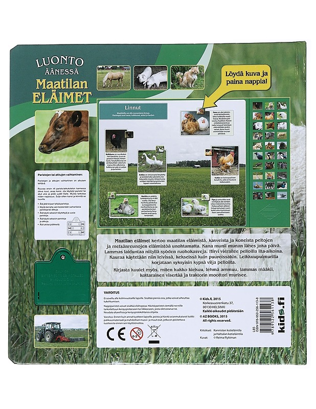 Maatilan eläimet : luonto äänessä - Flyktman, Reima - Lastenkirjat - 10105543420 - 1