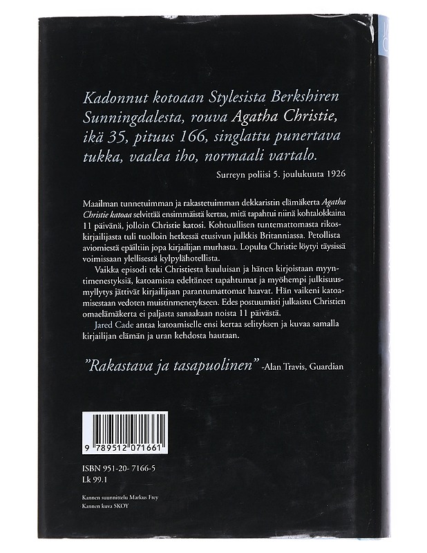 Agatha Christie katoaa - Cade, Jared - Elämäkerrat ja muistelmat - 10105543449 - 1
