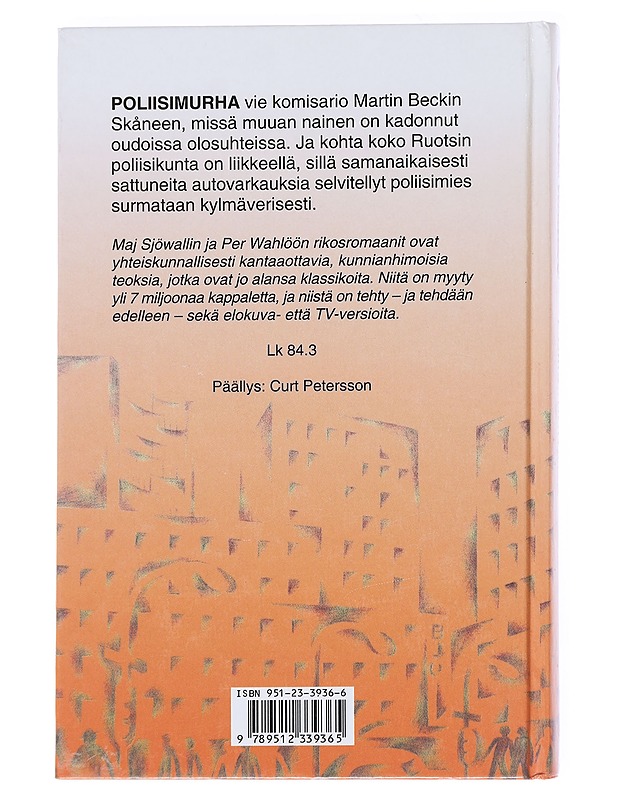 Poliisimurha : Romaani rikoksesta - Sjöwall, Maj - Jännitys ja dekkarit - 10105543485 - 1