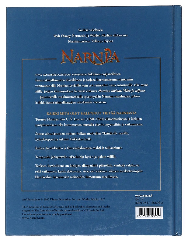 Narnia : opas fantasiamaailmaan - Kirk, E. J. - Lastenkirjat - 10105543611 - 1
