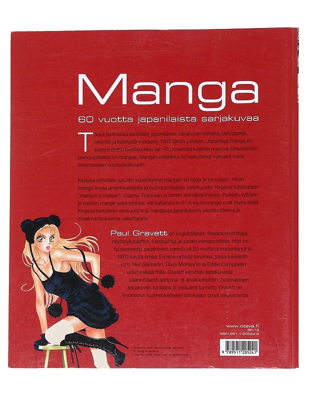 Manga : 60 vuotta japanilaista sarjakuvaa - Gravett, Paul - Taide- ja kulttuurikirjat - 10105543660 - 1