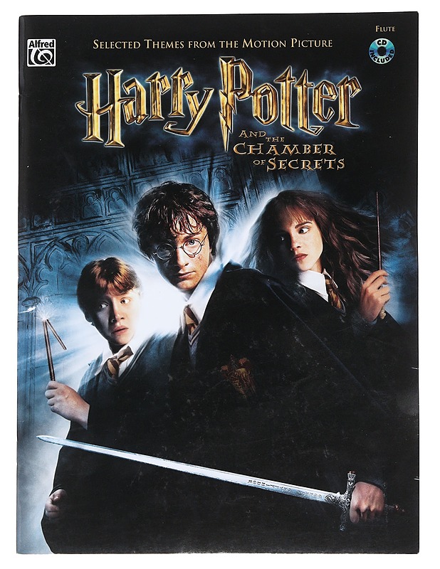 Harry Potter and the chamber of secrets -nuottikirja ja CD - Musiikki- ja elokuvakirjat - 10105543676 - 0