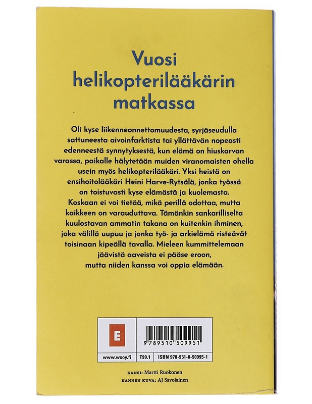 Helikopterilääkäri - Heini Harve-Rytsälä - Elämäkerrat ja muistelmat - 10105543688 - 1