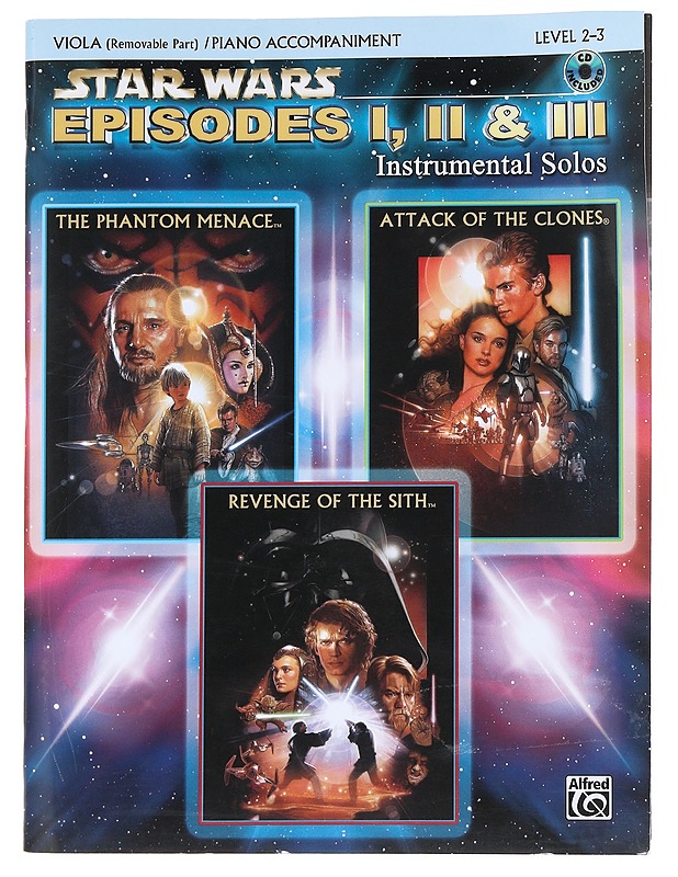 Star Wars episodes I, II & III instrumental solos - Viola  - Musiikki- ja elokuvakirjat - 10105543686 - 0