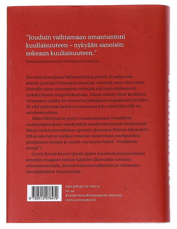 Wehrmacht : Hitlerin armeija - Knopp, Guido - Historiakirjat - 10105543711 - 1