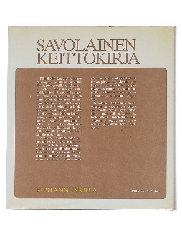 Savolainen keittokirja - Räsänen, Bertta - Historiakirjat - 10105543780 - 1