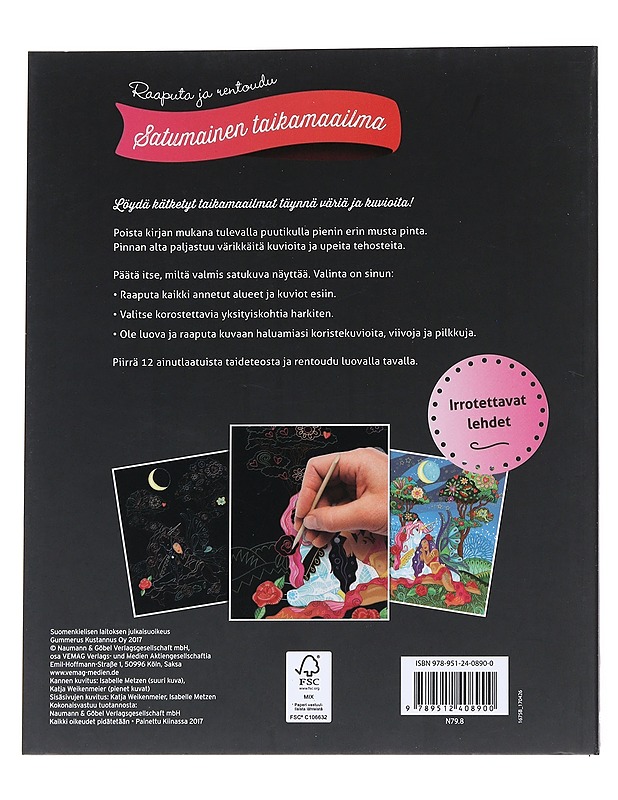 Raaputa ja rentoudu - Satumainen taikamaailma - Katja Weikenmeier - Harrastekirjat - 10105543819 - 1