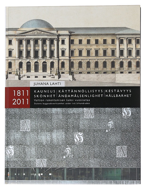Kauneus, käytännöllisyys, kestävyys : valtion rakentamisen kaksi vuosisataa 1811-2011 - Lahti, Juhana - Historiakirjat - 10105543828 - 0