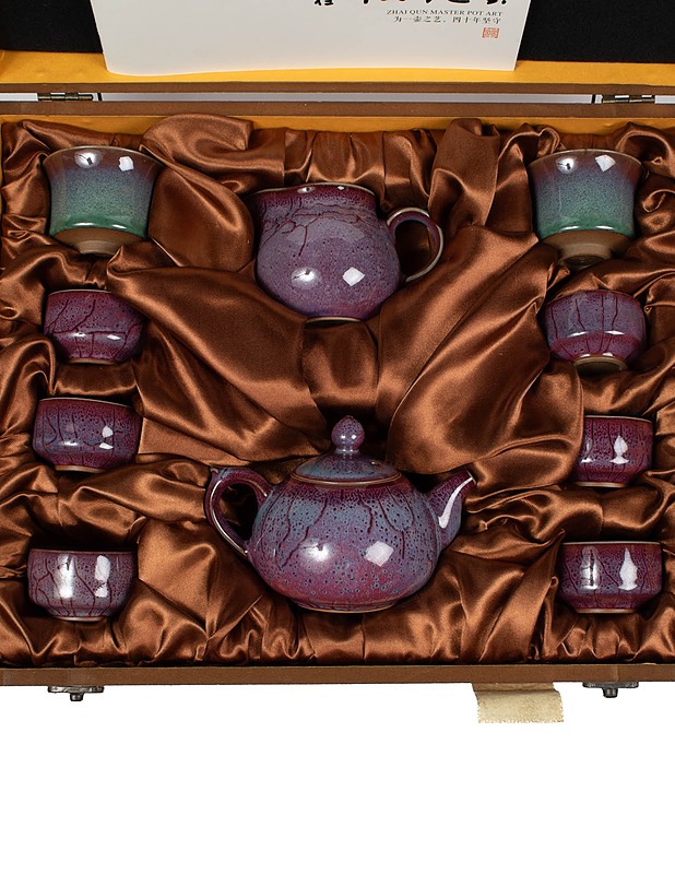 HUADING JUNYAO Zhai Qun Master Pot Art teeastiasto, 10 osaa - Mukit ja kahvikupit - 10105543861 - 2